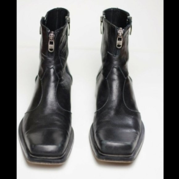 Eveet Other - Eveet Sz 40 7.5 Black Motorcycle Moto Boot Leather